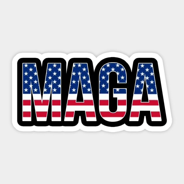 Maga Sticker by Big Trumpin inc